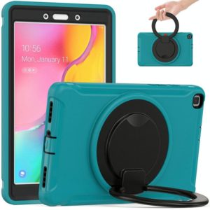 Shockproof TPU + PC Protective Case with 360 Degree Rotation Foldable Handle Grip Holder & Pen Slot For Samsung Galaxy Tab A 8.0 2019 T290(Blue) (OEM)