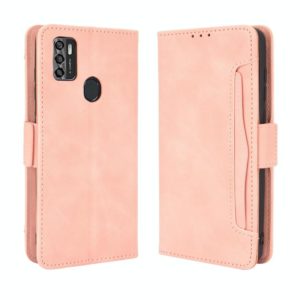 For ZTE Blade A7s 2020 Skin Feel Calf Pattern Horizontal Flip Leather Case with Holder & Card Slots & Photo Frame(Pink) (OEM)