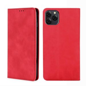 For Blackview A95 Skin Feel Magnetic Horizontal Flip Leather Phone Case(Red) (OEM)