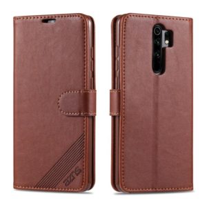 For Xiaomi Redmi 9 AZNS Sheepskin Texture Horizontal Flip Leather Case with Holder & Card Slots & Wallet(Brown) (AZNS) (OEM)