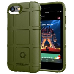 For iPhone SE 2022 / SE 2020 Full Coverage Shockproof TPU Case(Army Green) (OEM)