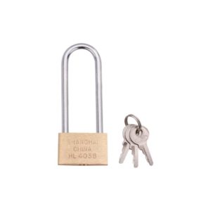 Copper Padlock Small Lock, Style: Long Lock Beam, 30mm Open (OEM)