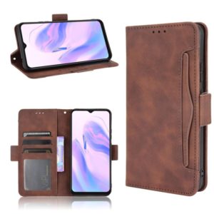 For Blackview A70 (2021) Skin Feel Calf Pattern Horizontal Flip Leather Case with Holder & Card Slots & Photo Frame(Brown) (OEM)