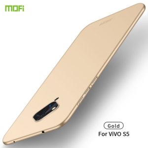 For vivo S5 MOFI Frosted PC Ultra-thin Hard Case(Gold) (MOFI) (OEM)