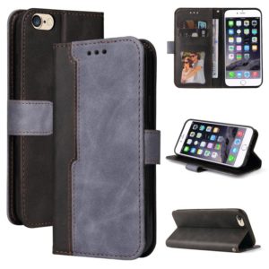 Business Stitching-Color Horizontal Flip PU Leather Case with Holder & Card Slots & Photo Frame For iPhone 6s Plus / 6 Plus(Gray) (OEM)