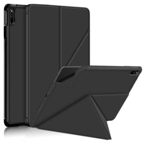 For Huawei MatePad 11 2021 Multi-folding Horizontal Flip PU Leather Shockproof Case with Holder & Sleep / Wake-up Function(Black) (OEM)