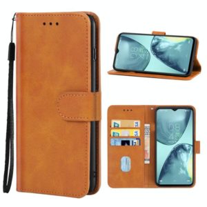 Leather Phone Case For Infinix Hot 11 X662(Brown) (OEM)