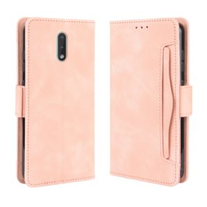 For Nokia 2.3 Wallet Style Skin Feel Calf Pattern Leather Case with Separate Card Slots & Holder & Wallet & Photo Frame(Pink) (OEM)