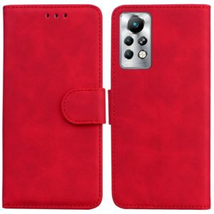 For Infinix Note 11 Pro / Note 11s Skin Feel Pure Color Flip Leather Phone Case(Red) (OEM)