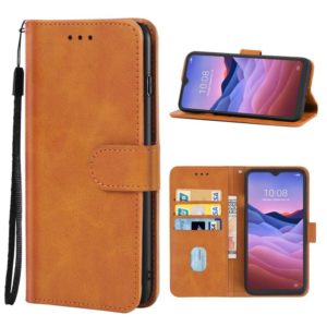 Leather Phone Case For ZTE Blade V2020 Smart Filial Piety(Brown) (OEM)