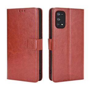 For OPPO Realme 7 Pro Retro Crazy Horse Texture Horizontal Flip Leather Case , with Holder & Card Slots & Photo Frame(Brown) (OEM)