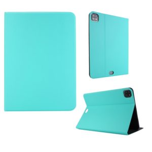 For iPad Pro 11 inch (2020) Voltage Plain Weave Stretch Leather + TPU Bracket Protective Holster With Sleep Function(Green) (OEM)