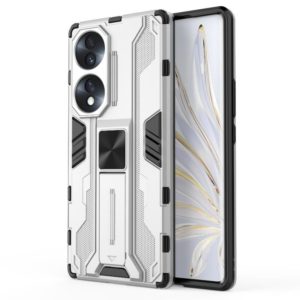 For Honor 70 5G Supersonic PC + TPU Shock-proof Protective Phone Case(Silver) (OEM)