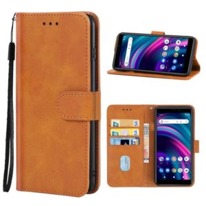 For BLU J9L Leather Phone Case(Brown) (OEM)