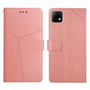 For Wiko T3 Y Stitching Horizontal Flip Leather Phone Case(Rose Gold) (OEM)