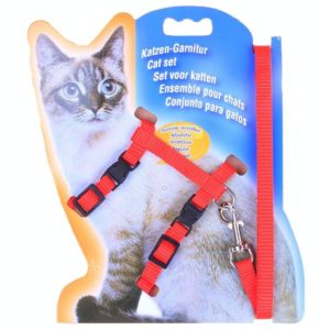 I-shaped Nylon Cat Leash Pet Chest Strap(Red) (OEM)