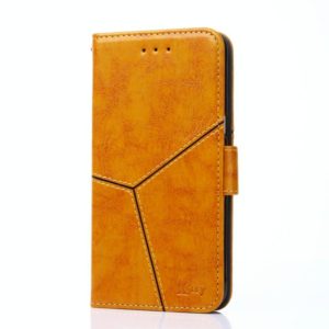For Nokia 2.3 Geometric Stitching Horizontal Flip TPU + PU Leather Case with Holder & Card Slots & Wallet(Yellow) (OEM)