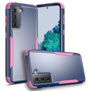 For Samsung Galaxy S21 5G TPU + PC Shockproof Protective Case(Royal Blue + Pink) (OEM)
