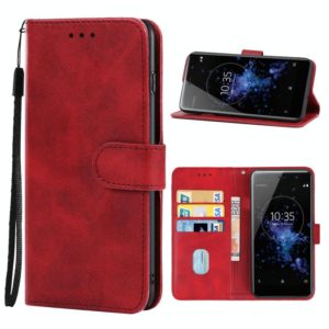 Leather Phone Case For Sony Xperia XZ2 Premium(Red) (OEM)