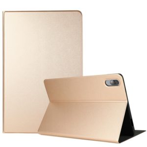 For Lenovo Tab P11 Pro (TB-XJ706F) Voltage Craft Texture TPU Horizontal Flip Protective Case with Holder(Gold) (OEM)