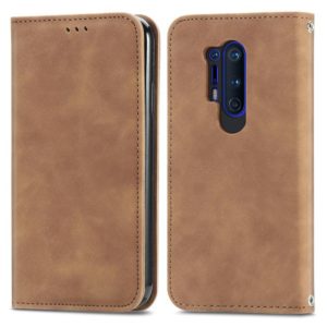 Retro Skin Feel Business Magnetic Horizontal Flip Leather Case With Holder & Card Slots & Wallet & Photo Frame For OnePlus 8 Pro(Brown) (OEM)