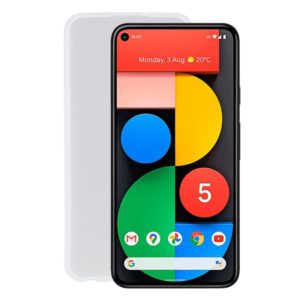 TPU Phone Case For Google Pixel 5 XL(Transparent White) (OEM)