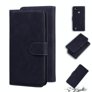 For Infinix Smart HD 2021 X612 Skin Feel Pure Color Flip Leather Phone Case(Black) (OEM)