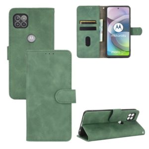 For Motorola Moto G 5G Solid Color Skin Feel Magnetic Buckle Horizontal Flip Calf Texture PU Leather Case with Holder & Card Slots & Wallet(Green) (OEM)