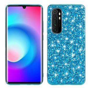 For Xiaomi Note 10 Lite Glitter Powder Shockproof TPU Protective Case(Blue) (OEM)