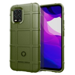 For Xiaomi Mi 10 Lite Full Coverage Shockproof TPU Case(Army Green) (OEM)