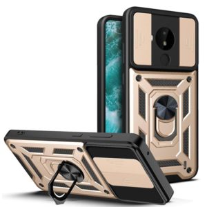 For Nokia C30 Sliding Camera Cover Design TPU+PC Phone Case(Gold) (OEM)