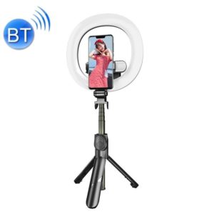 XT18s+ Multi-Function Bluetooth Wireless LED Double Fill Light Live Tripod Mobile Phone Selfie Stick(Black) (OEM)