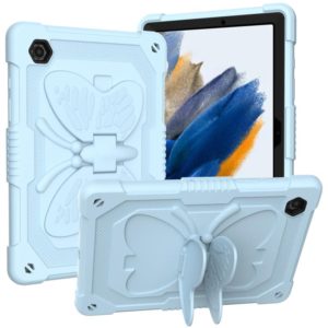 For Samsung Galaxy Tab A8 10.5 2021 Beige PC + Silicone Holder Tablet Case(Ice Blue) (OEM)
