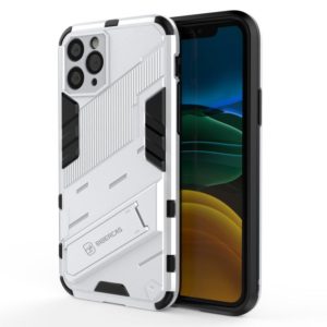 For iPhone 11 Pro Punk Armor 2 in 1 PC + TPU Shockproof Case with Invisible Holder (White) (OEM)