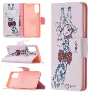 For OPPO Reno4 5G Colored Drawing Pattern Horizontal Flip Leather Case with Holder & Card Slots & Wallet(Deer) (OEM)
