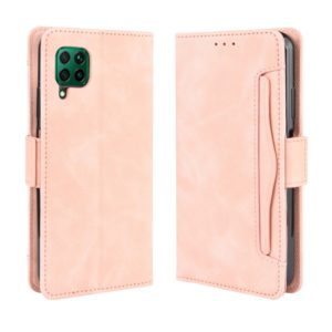 For Huawei nova 7i/P40 lite/Nova 6SE Wallet Style Skin Feel Calf Pattern Leather Case ，with Separate Card Slot(Pink) (OEM)