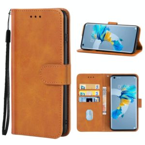 Leather Phone Case For Huawei Mate 40E 4G(Brown) (OEM)