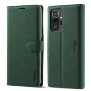 For Xiaomi Redmi Note 10S Forwenw F1 Series Matte Strong Magnetism Horizontal Flip Leather Case with Holder & Card Slots & Wallet & Photo Frame(Green) (Forwenw) (OEM)