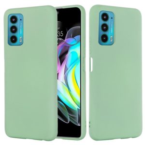 For Motorola Edge 20 Pure Color Liquid Silicone Shockproof Phone Case(Green) (OEM)