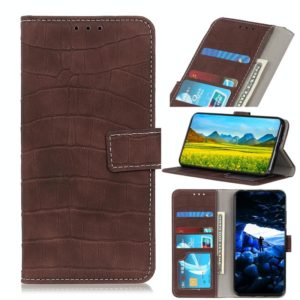 For Huawei Nova 8 SE Crocodile Texture Horizontal Flip Leather Case with Holder & Card Slots & Wallet & Photo Frame(Brown) (OEM)
