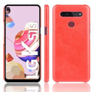 For LG K51S Shockproof Litchi Texture PC + PU Case(Red) (OEM)
