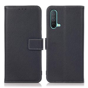 For OnePlus Nord CE 5G Litchi Texture PU + TPU Horizontal Flip Leather Case with Holder & Card Slots & Wallet(Dark Blue) (OEM)