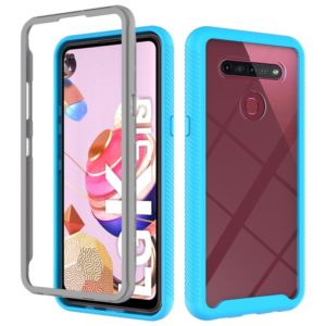 For LG K51S Starry Sky Solid Color Series Shockproof PC + TPU Protective Case(Light Blue) (OEM)