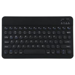 Universal Round Keys Detachable Bluetooth Keyboard for iPad 9-10 inch(Black) (OEM)