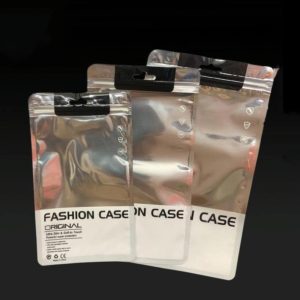 100 PCS Phone Case Packaging Bag Silver Plated Aluminum Self Sealing Bag, Specification:12x21.5cm(For 5.5-6 inch) (OEM)