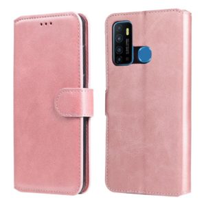 For Infinix Hot 9 Classic Calf Texture PU + TPU Horizontal Flip Leather Case with Holder & Card Slots & Wallet(Rose Gold) (OEM)