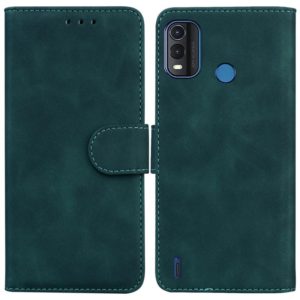 For Nokia G11 Plus Skin Feel Pure Color Flip Leather Phone Case(Green) (OEM)