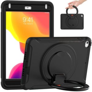 Shockproof TPU + PC Protective Case with 360 Degree Rotation Foldable Handle Grip Holder & Pen Slot For iPad mini 5 / 4(Black) (OEM)