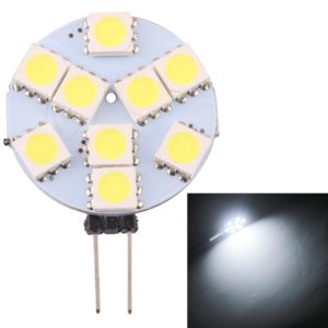 G9 9 LEDs SMD 5050 108LM 6000-6500K Stepless Dimming Energy Saving Light Pin Base Lamp Bulb, DC 12V (White Light) (OEM)