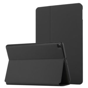 For Samsung Galaxy Tab A 10.1 2019 T515/T510 Dual-Folding Horizontal Flip Tablet Leather Case with Holder (Black) (OEM)